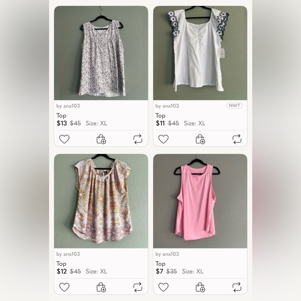 New 4 top bundle xl